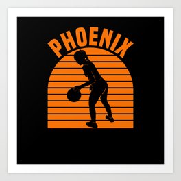 Phoenix Basketball Funny Gift Art Print | Ball, Phx, Suns, Phoenix, Arizona, Kentucky, Sports, Dunk, Ayton, Booker 