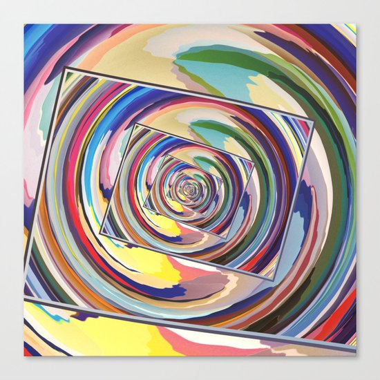 Spinning Colors Abstract Canvas Print