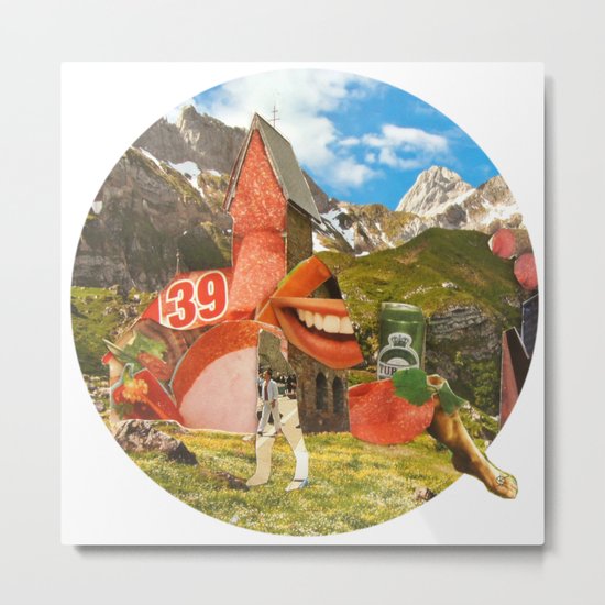 Surreala Alpina 28 · Crop Circle Metal Print