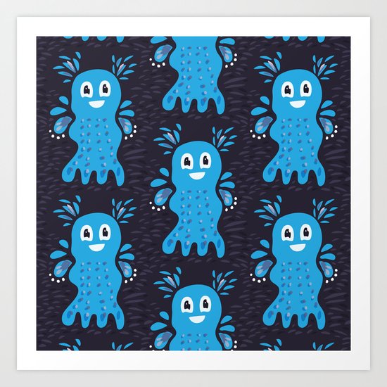 Undiscovered Sea Creatures Art Print