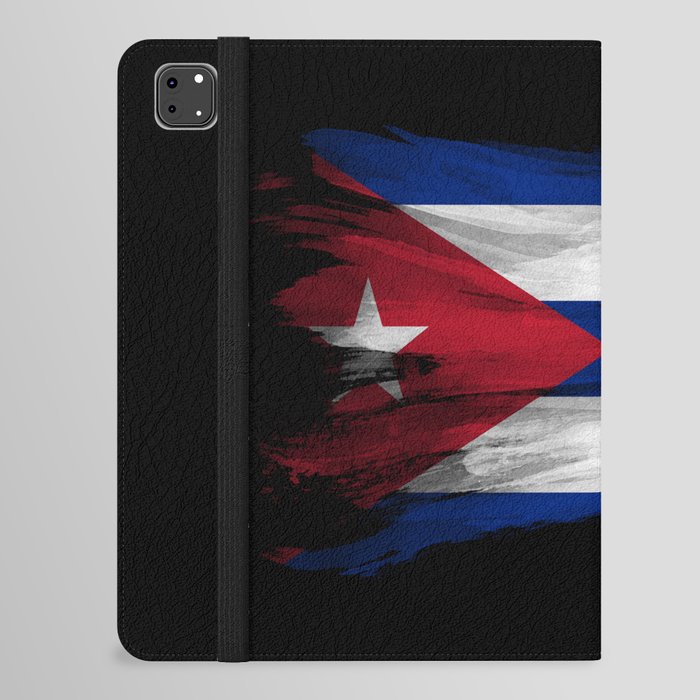 Cuba flag brush stroke, national flag iPad Folio Case