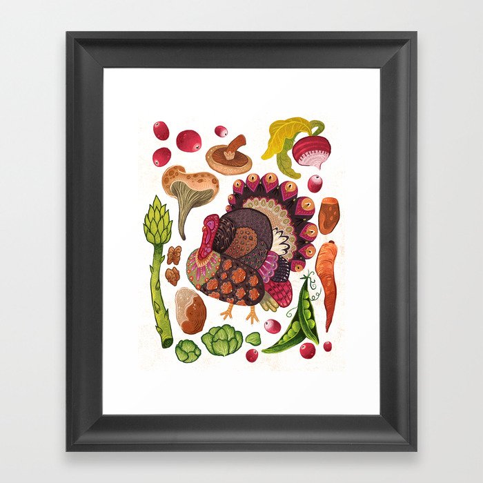Thanksgiving Dinner Framed Art Print