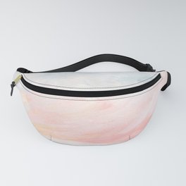 Overwhelm - Pink and Gray Pastel Seascape Fanny Pack