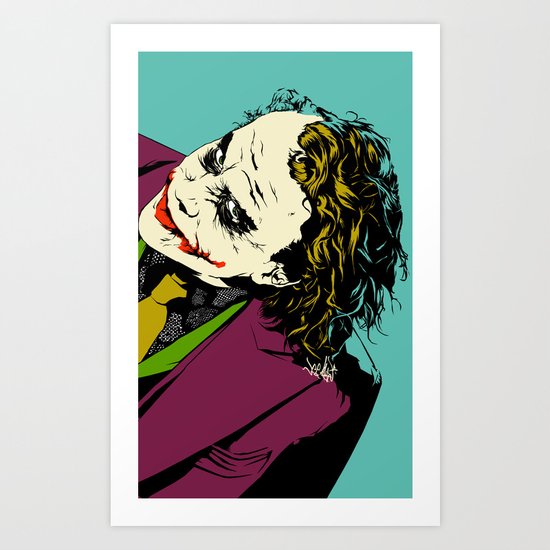 Joker So Serious Art Print