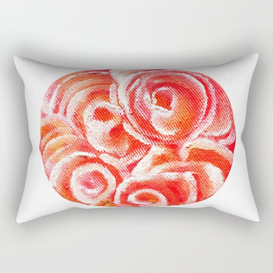 Peach Plum Dreams Rectangular Pillow