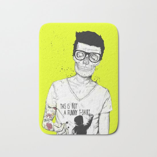 hipsters not dead Bath Mat