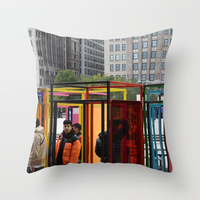 colorful findings Throw Pillow