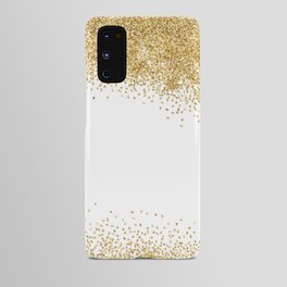 Sparkling golden glitter confetti effect Android Case
