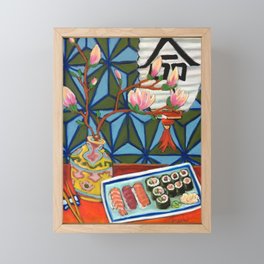 Still Life with Sushi Framed Mini Art Print