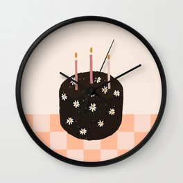 Chocolate Cake Wall Clock