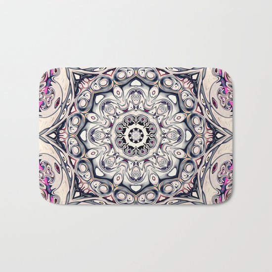 Abstract Octagonal Mandala Bath Mat