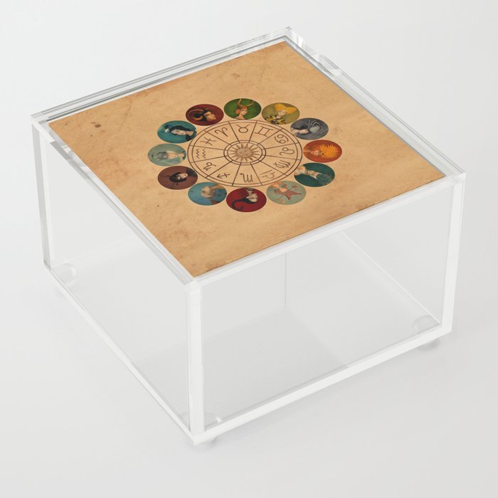 Zodiac Wheel Acrylic Box