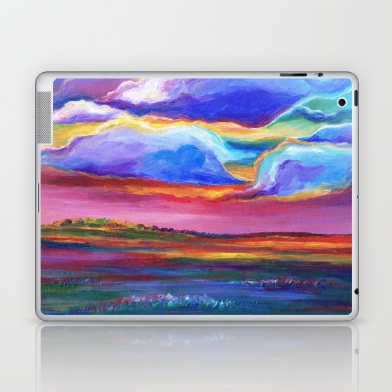 Colorful Sunset Landscape Painting Laptop & iPad Skin