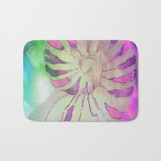 NAUTILUS SEA SHELL IMPRESSION Bath Mat