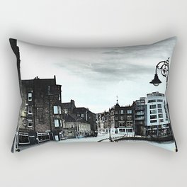 Edinburgh Canal Street Scene in I Art Rectangular Pillow