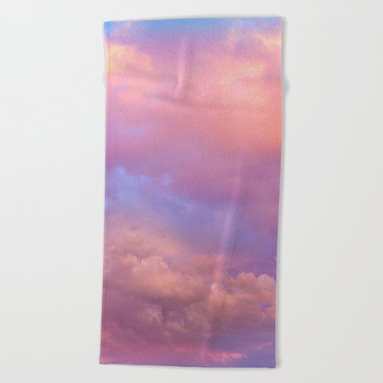 See the Dawn (Dawn Clouds Abstract) Beach Towel