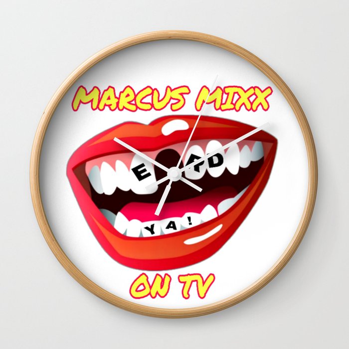 MARCUS MIXX ON TV LOGO Wall Clock