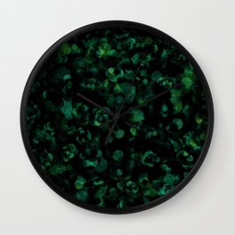Dark Rich Bold Hunter, Forest, Kelly, Teal and Emerald Wall Clock