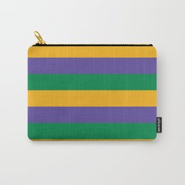 Mardi Gras Rugby Stripe Carry-All Pouch | Pattern, Purple, Rugby, Nola, Graphicdesign, Carnival, Digital, Kingcake, Perlis, Green 