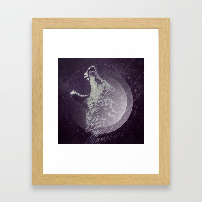 Abstract Wolf Framed Art Print