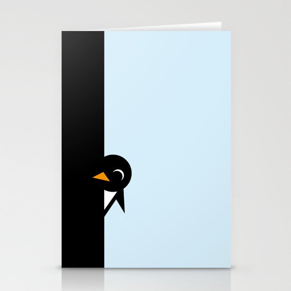 Peeking Penguin Stationery Cards