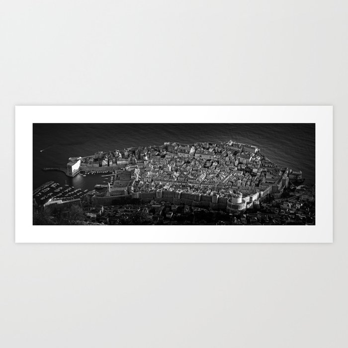 Dubrovnik from the Top Art Print