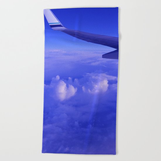 Aerial Blue Hues II Beach Towel