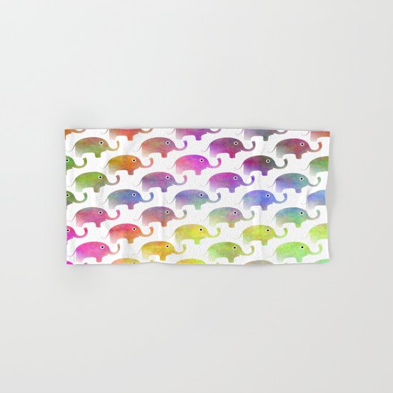 Parade Of Elephants Hand & Bath Towel