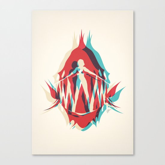 Piranha Girl Canvas Print