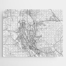Dhaka City Map of Bangladesh - Light Jigsaw Puzzle