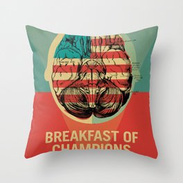 Breakfast of Champions Throw Pillow