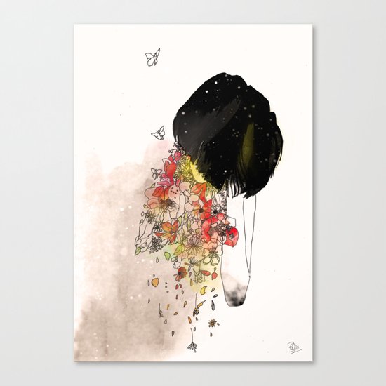 you can only give so much Canvas Print