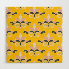 Flower in Yellow Wood Wall Art