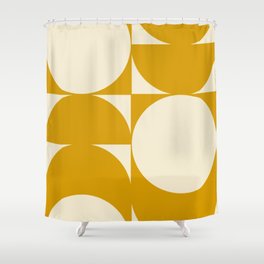 Mid Century Modern Geometric VZ_ Shower Curtain
