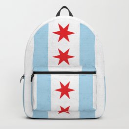 City of Chicago Flag Backpack | Red, Vexillology, Symbol, Illinois, Windy City, Second City, Blue, City Flag, Chicago Proud, Digital 
