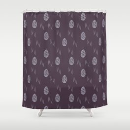 Pinecones (Autumn Purple) Shower Curtain