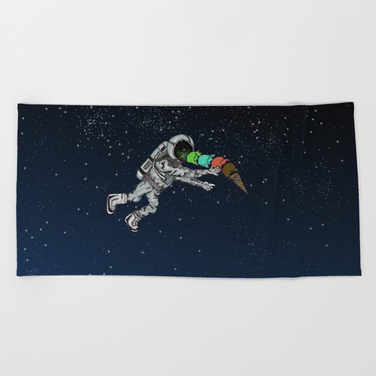 Spacetime Sadness Beach Towel