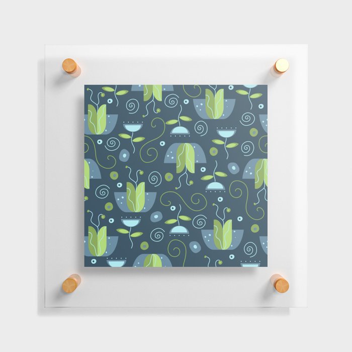 Tulip Pattern Floating Acrylic Print