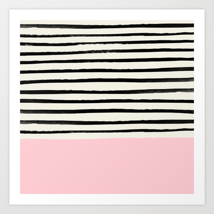 Millennial Pink x Stripes Kunstdrucke Millennial Pink x Stripes Kunstdrucke