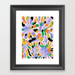 flowery pattern Framed Art Print
