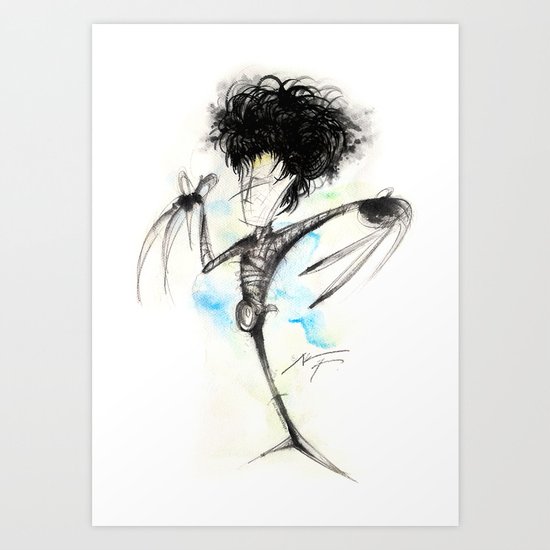 Edward Scissorhands Art Print