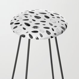 Sunflower Seed Pattern - smaller print Counter Stool