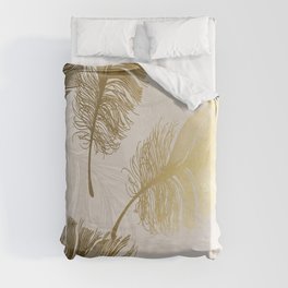feather patterns Duvet Cover