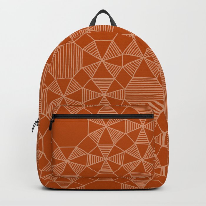 Abstract Minimalism On Orange Backpack By Wellingtonboot