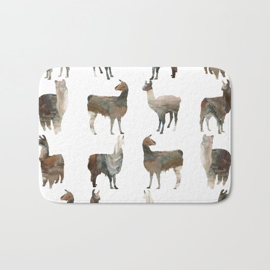 Llamas Team Bath Mat