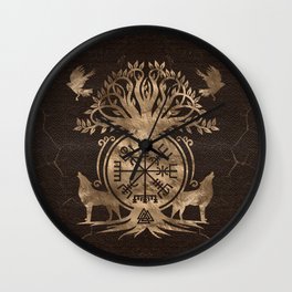 Vegvisir - Viking Compass Ornament Wall Clock