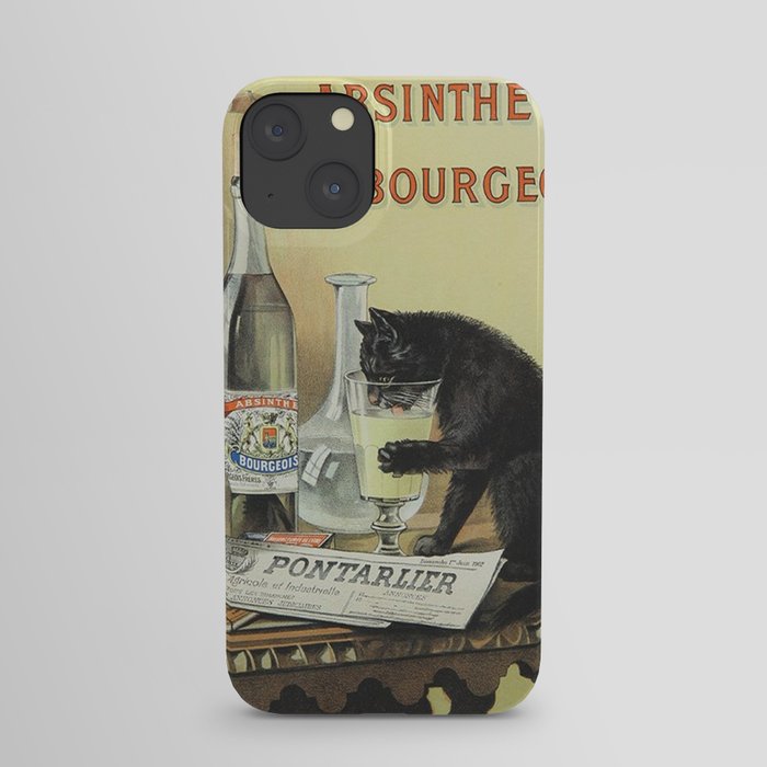 Vintage poster - Absinthe Bourgeois iPhone Case