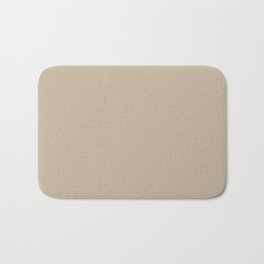 Sand Dust Tan Solid Color Pairs To PPG Best Beige PPG1085-4 All One Shade Hue Bath Mat