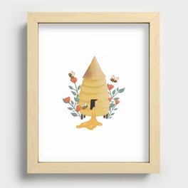 Honey Bee Hut Recessed Framed Print