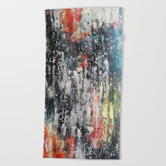 Night lights 2 Beach Towel